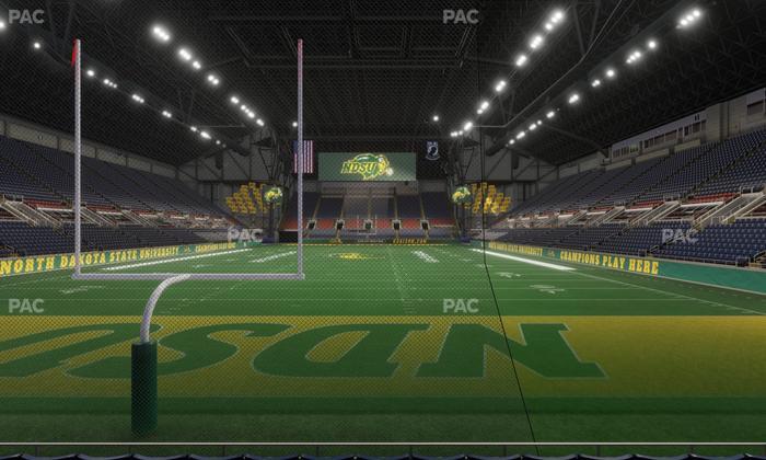Fargodome - Section Elevated 9 Seat View