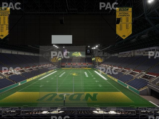 Fargodome - Section Elevated 9 Seat View