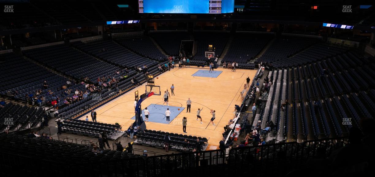 FedExForum - Section 102 Seat View