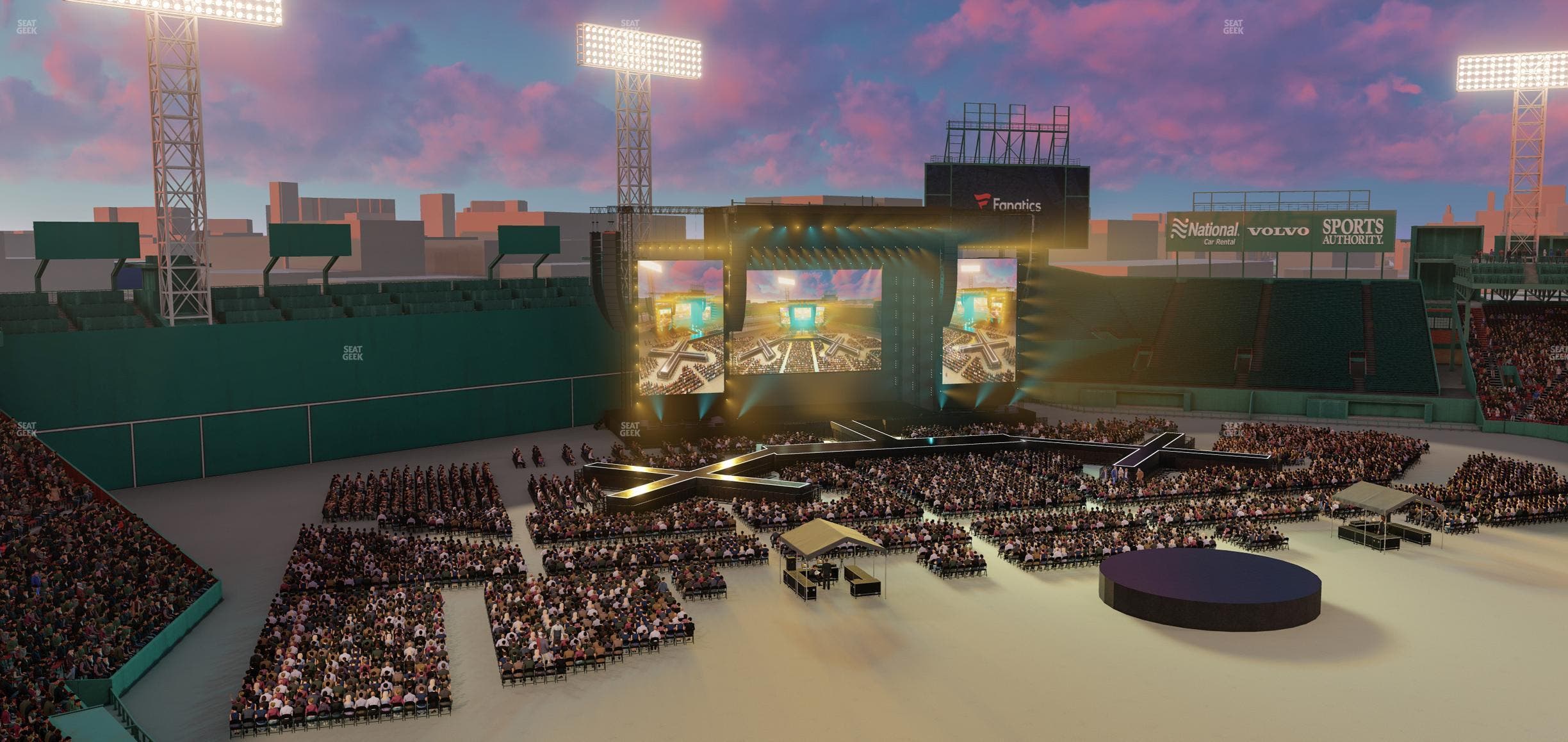 Fenway Park - Section Aura Club 4 Seat View