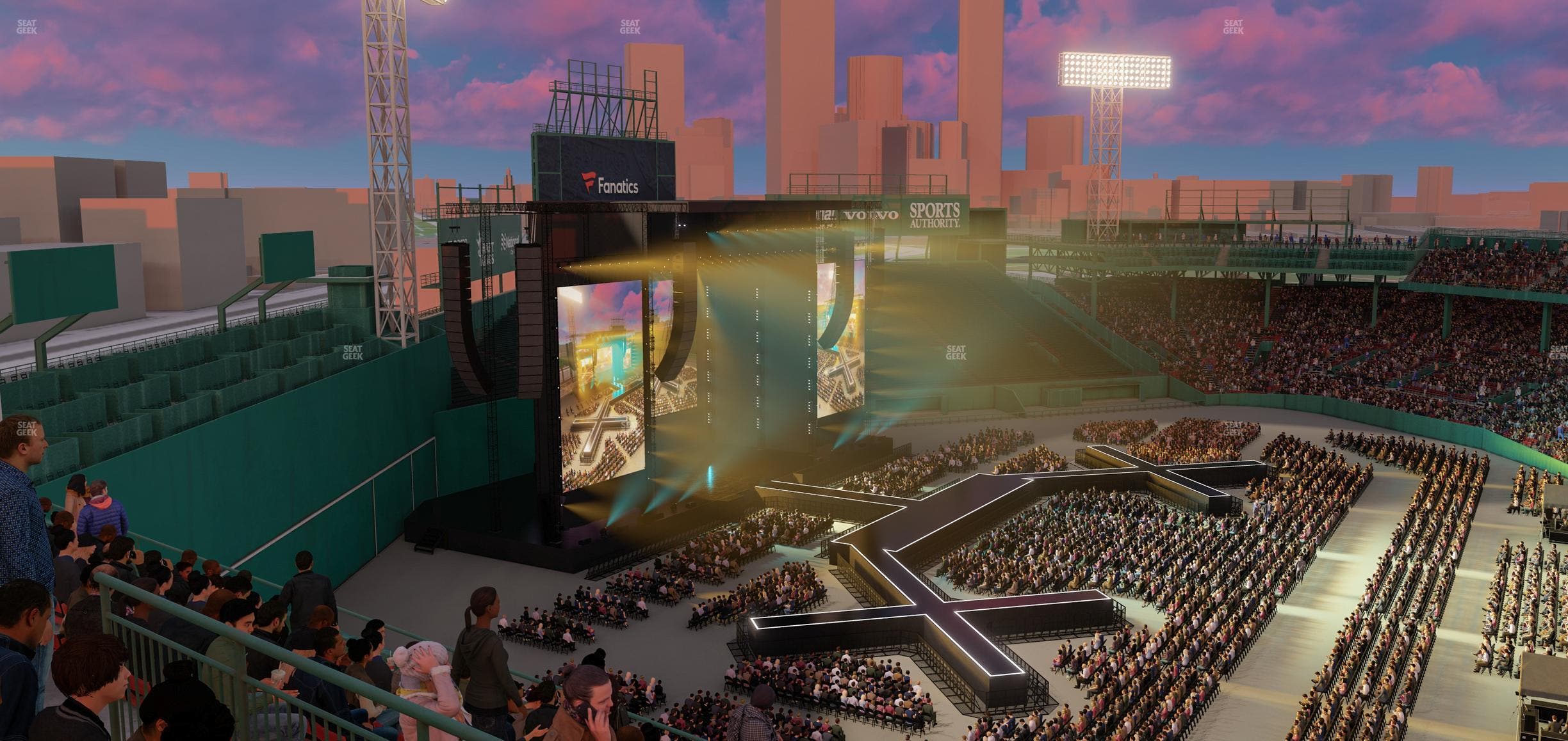 Fenway Park - Section Aura Pavilion Box 14 Seat View