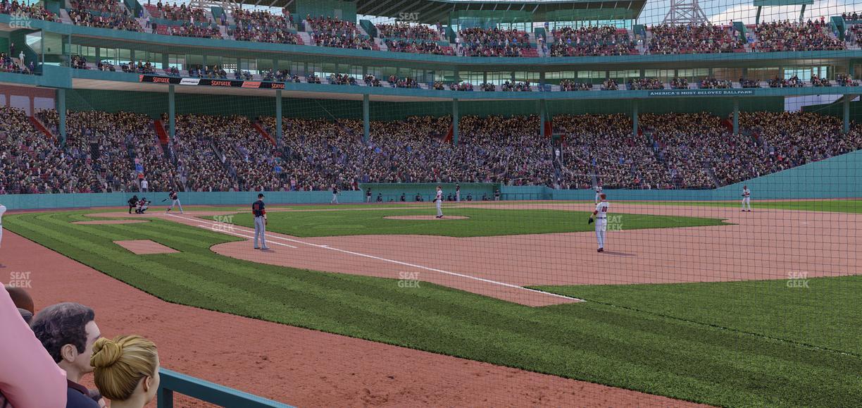 Fenway Park - Section Dugout Box 13 Seat View