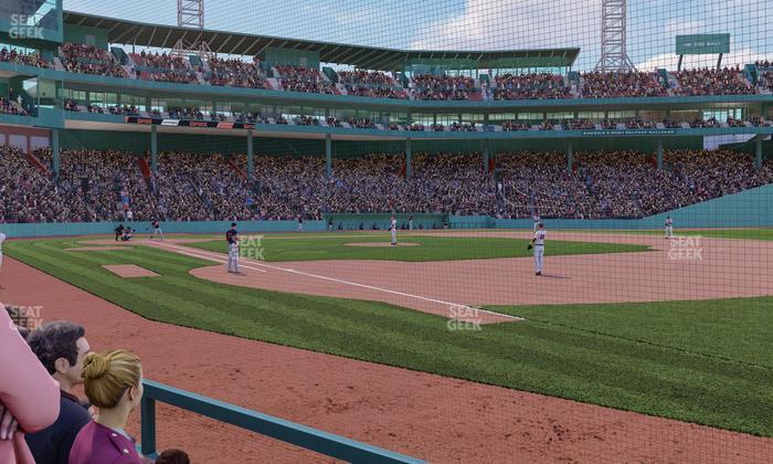 Fenway Park - Section Dugout Box 13 Seat View