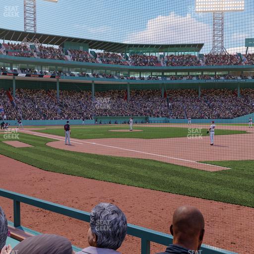 Fenway Park - Section Dugout Box 14 Seat View
