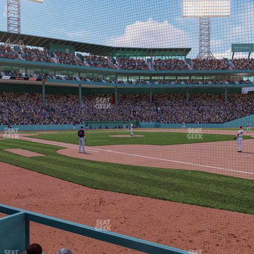 Fenway Park - Section Dugout Box 16 Seat View