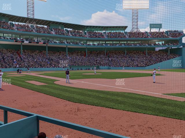 Fenway Park - Section Dugout Box 16 Seat View Fenway Park - Section Dugout Box 16 Seat View