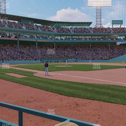 Fenway Park - Section Dugout Box 17 Seat View