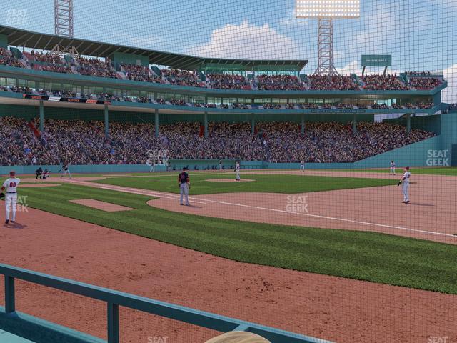 Fenway Park - Section Dugout Box 17 Seat View Fenway Park - Section Dugout Box 17 Seat View