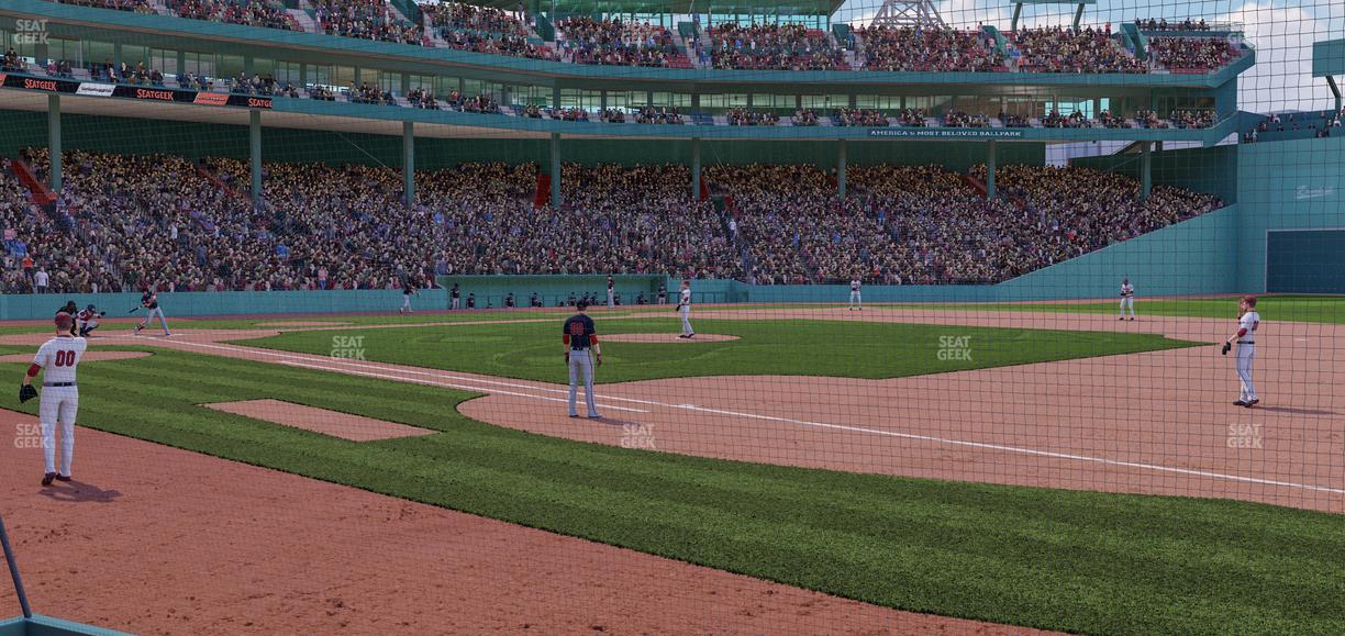 Fenway Park - Section Dugout Box 18 Seat View
