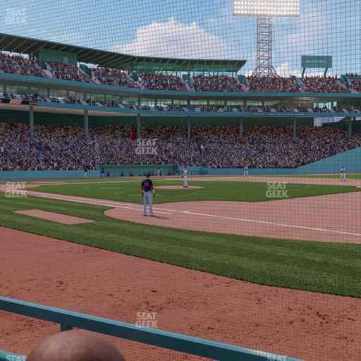 Fenway Park - Section Dugout Box 18 Seat View
