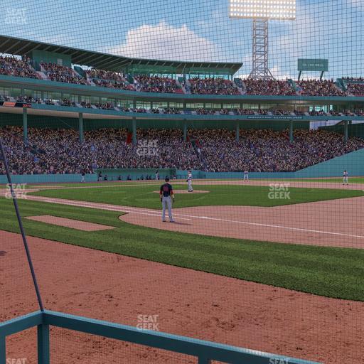 Fenway Park - Section Dugout Box 19 Seat View