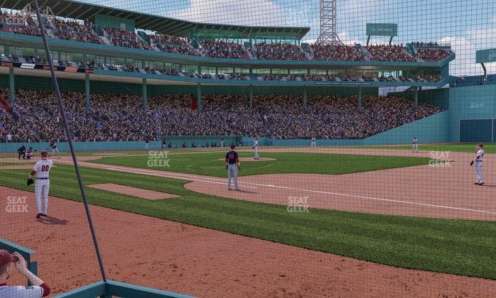 Fenway Park - Section Dugout Box 19 Seat View