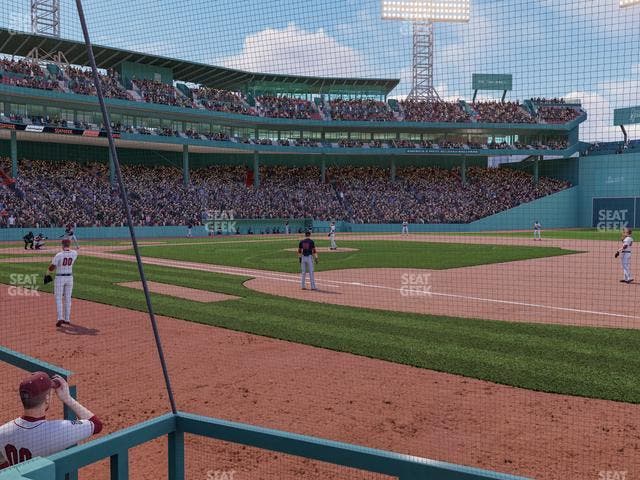 Fenway Park - Section Dugout Box 20 Seat View