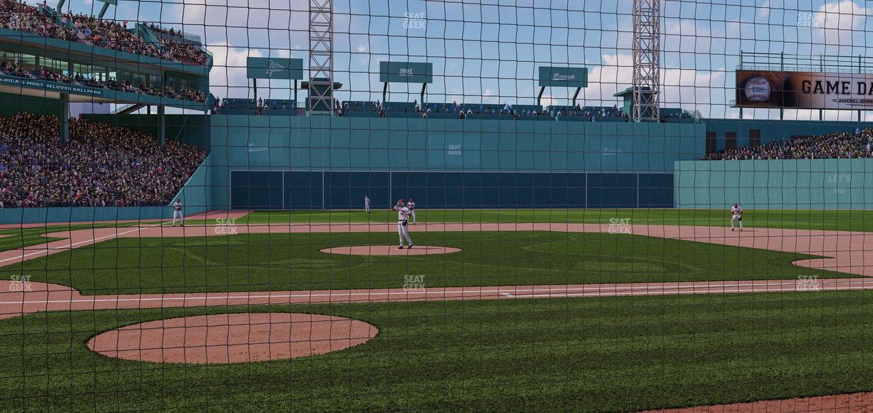 Fenway Park - Section Dugout Box 34 Seat View