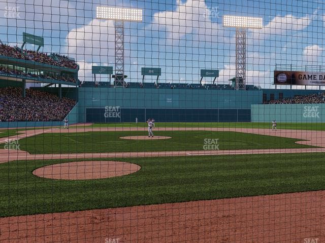 Fenway Park - Section Dugout Box 34 Seat View