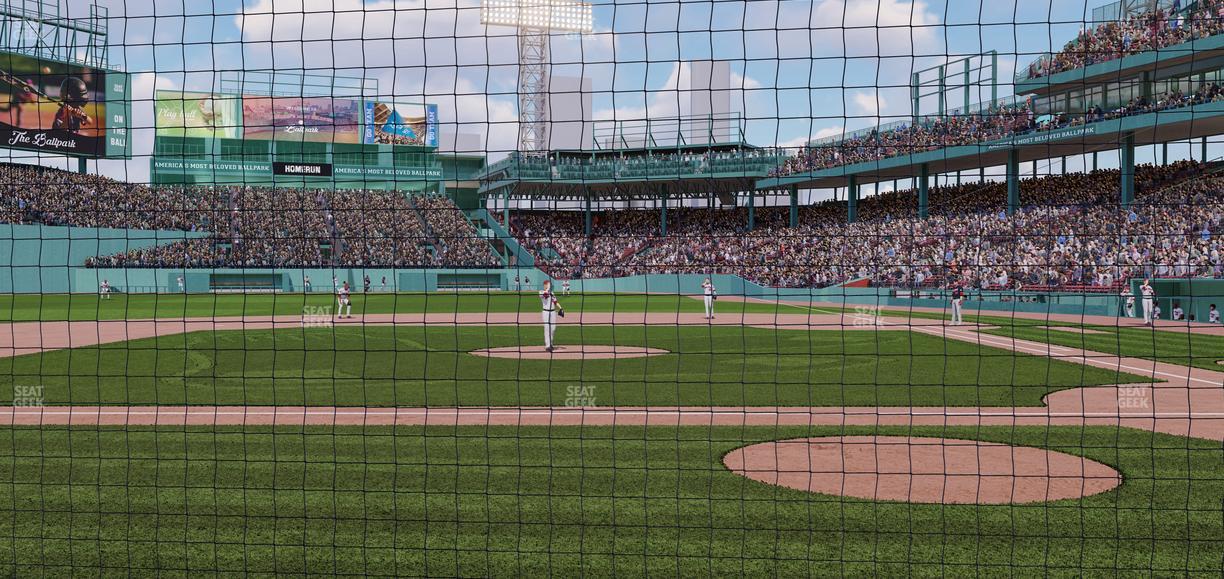 Fenway Park - Section Dugout Box 57 Seat View