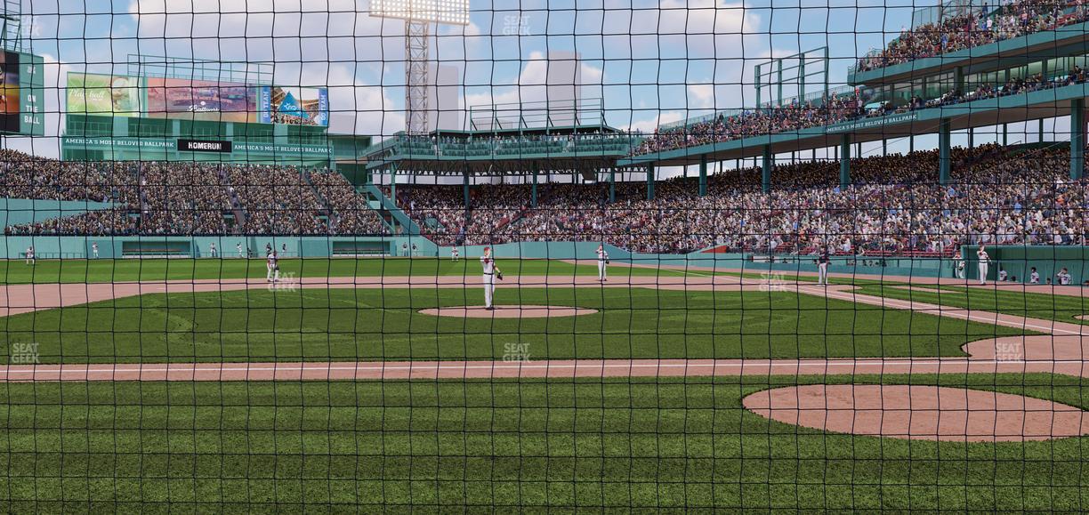 Fenway Park - Section Dugout Box 58 Seat View