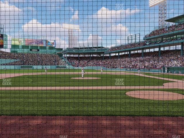 Fenway Park - Section Dugout Box 58 Seat View