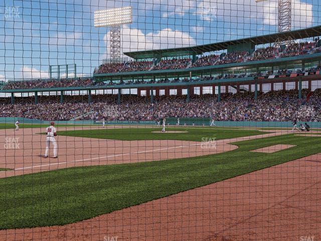 Fenway Park - Section Dugout Box 72 Seat View