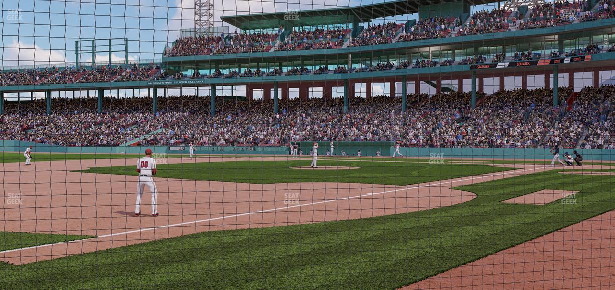 Fenway Park - Section Dugout Box 73 Seat View