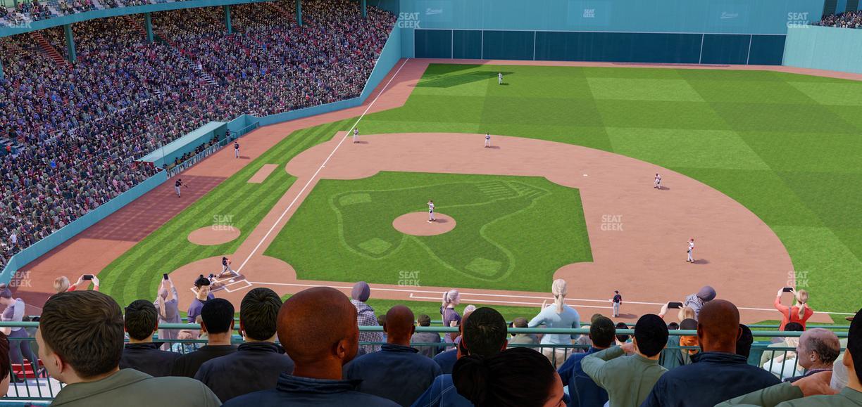 Fenway Park - Section First Base Pavilion Sro Seat View
