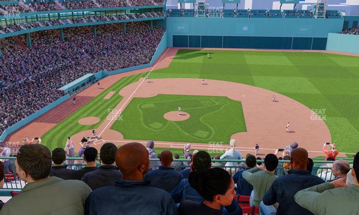 Fenway Park - Section First Base Pavilion Sro Seat View