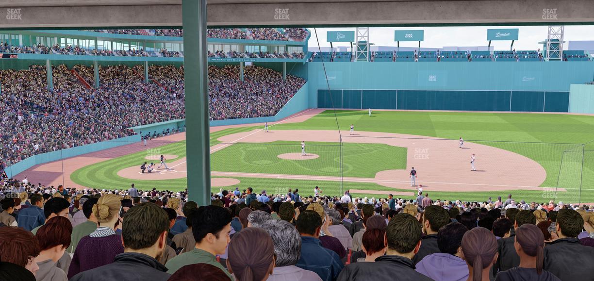 Fenway Park - Section First Base Sro Seat View