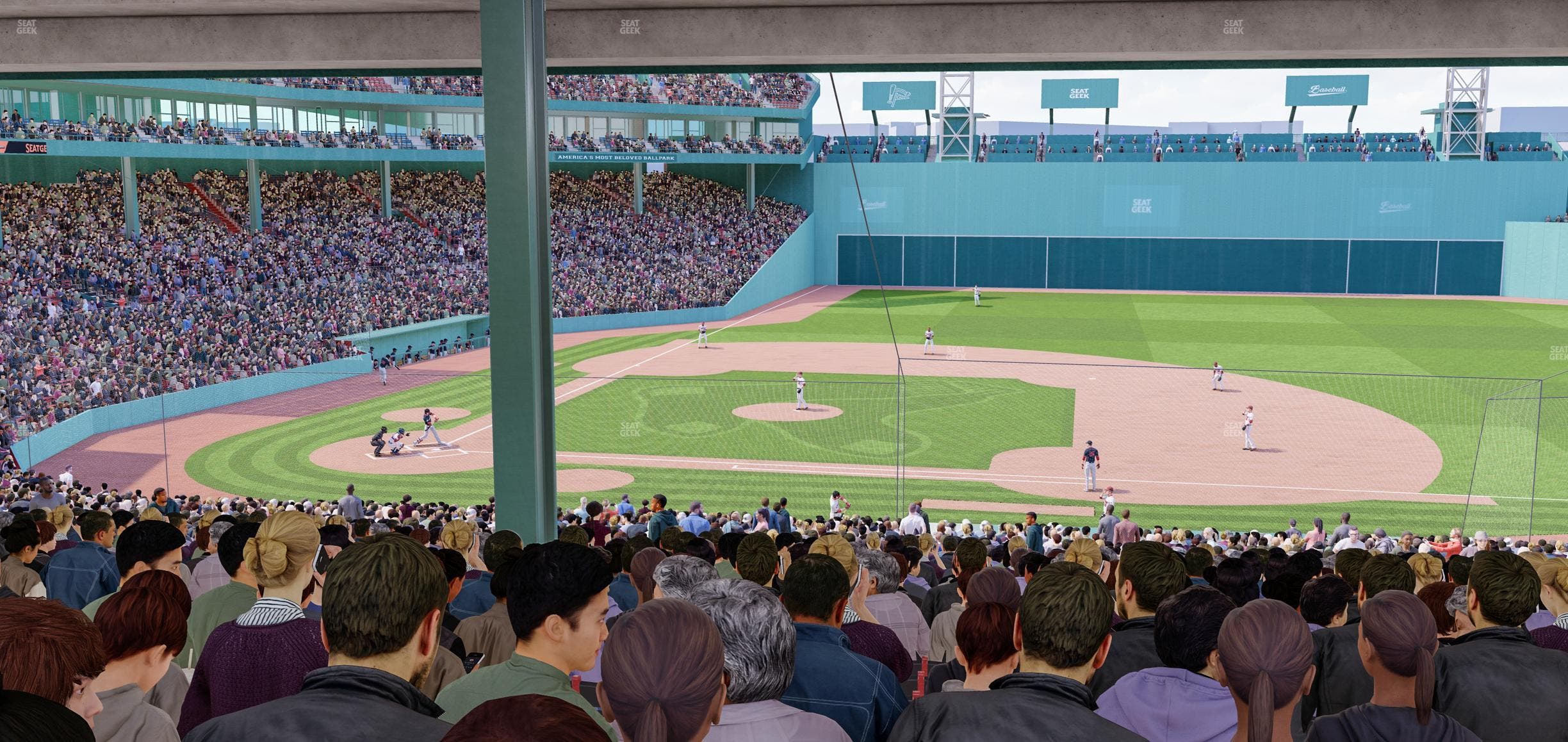 Fenway Park - Section First Base Sro Seat View
