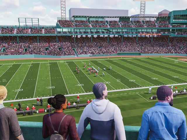Official view from Section Green Monster 7 at Fenway Park