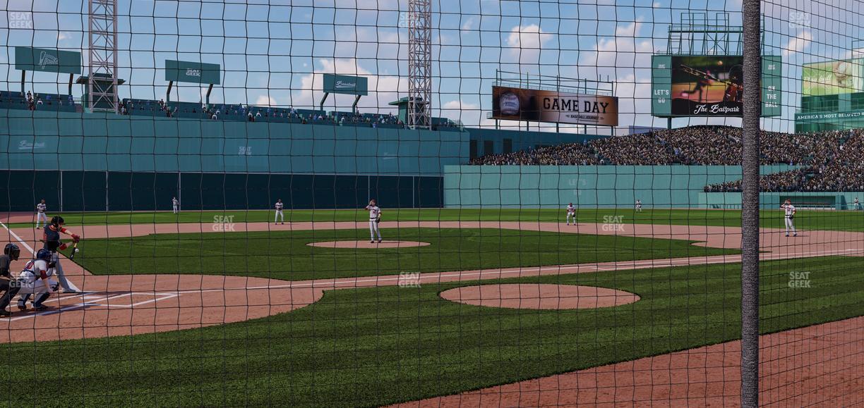 Fenway Park - Section Home Plate Dugout Box 39 Seat View