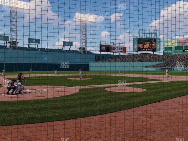 Fenway Park - Section Home Plate Dugout Box 40 Seat View