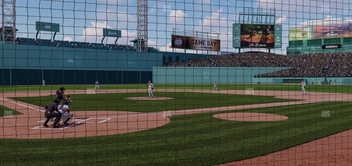 Fenway Park - Section Home Plate Dugout Box 41 Seat View