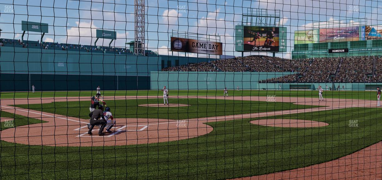 Fenway Park - Section Home Plate Dugout Box 42 Seat View