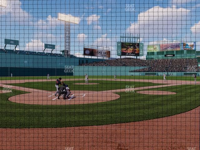 Fenway Park - Section Home Plate Dugout Box 43 Seat View