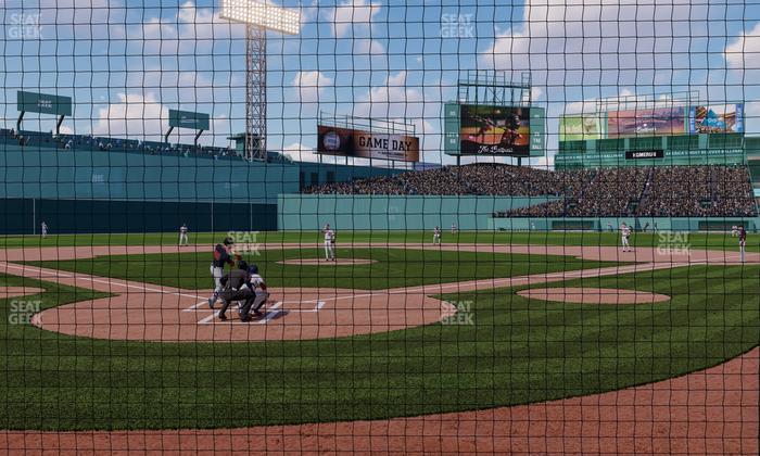 Fenway Park - Section Home Plate Dugout Box 43 Seat View