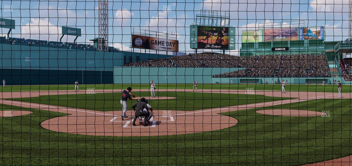 Fenway Park - Section Home Plate Dugout Box 44 Seat View
