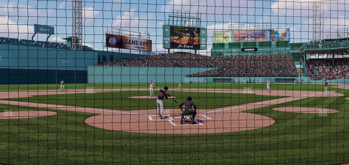 Fenway Park - Section Home Plate Dugout Box 46 Seat View