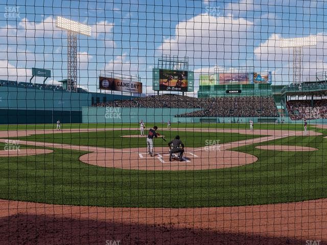 Fenway Park - Section Home Plate Dugout Box 46 Seat View