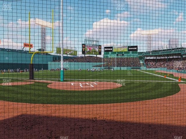 Fenway Park - Section Home Plate Dugout Box 46 Seat View