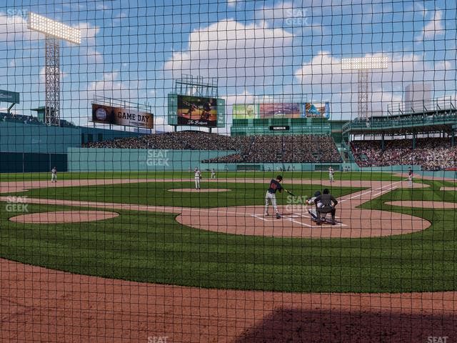 Fenway Park - Section Home Plate Dugout Box 48 Seat View