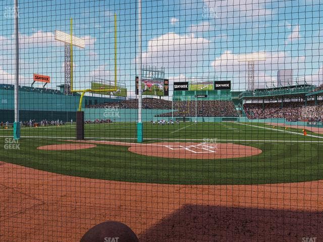 Fenway Park - Section Home Plate Dugout Box 48 Seat View