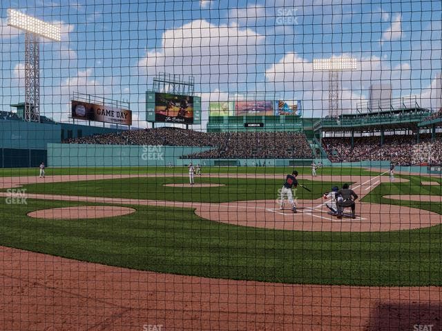 Fenway Park - Section Home Plate Dugout Box 49 Seat View