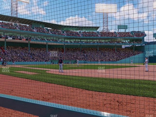 Fenway Park - Section Jim Beam Dugout Box Seat View
