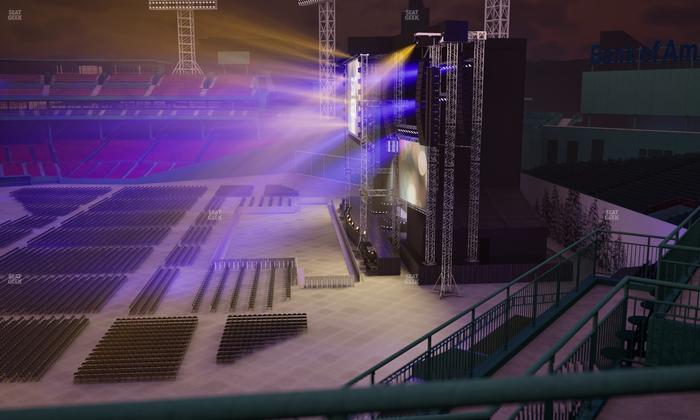 Fenway Park - Section Right Field Roof Deck Barstools A Seat View