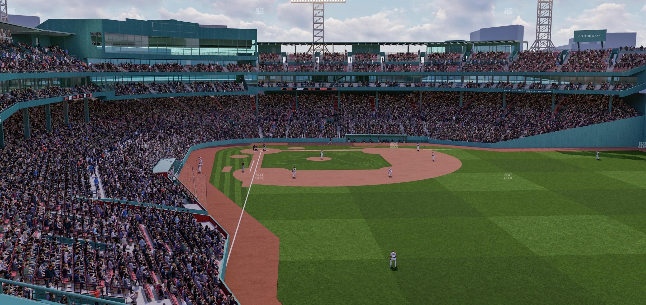 Fenway Park - Section Right Field Roof Deck Barstools B Seat View