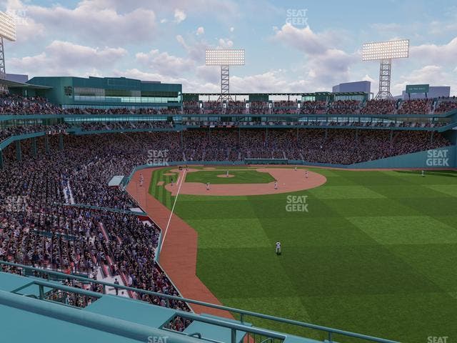 Fenway Park - Section Right Field Roof Deck Barstools B Seat View