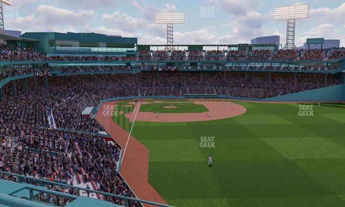 Fenway Park - Section Right Field Roof Deck Barstools B Seat View