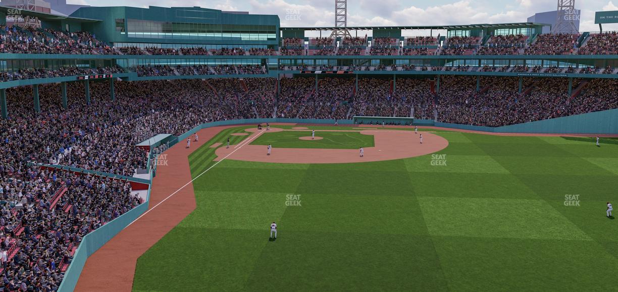 Fenway Park - Section Right Field Roof Deck Table 201 Seat View