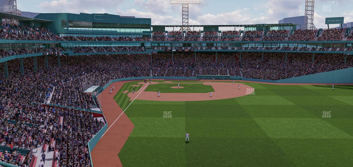 Fenway Park - Section Right Field Roof Deck Table 206 Seat View
