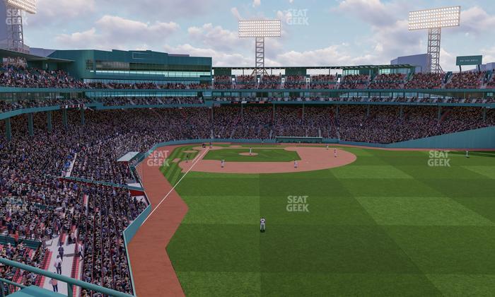 Fenway Park - Section Right Field Roof Deck Table 206 Seat View